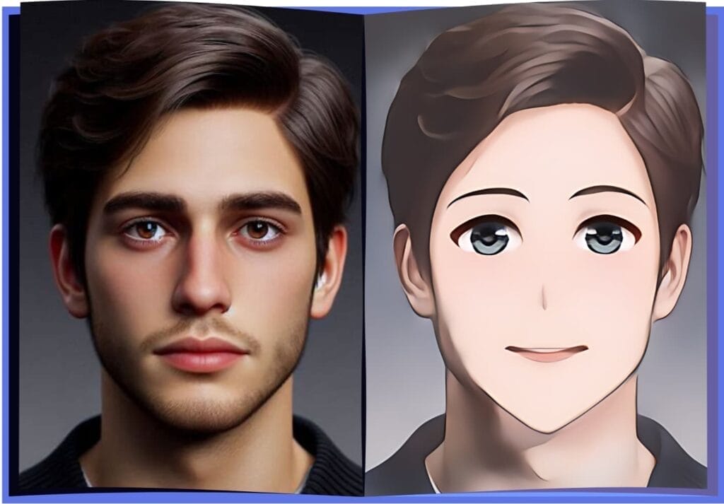 Example of Free Photo to Anime AI Transformation